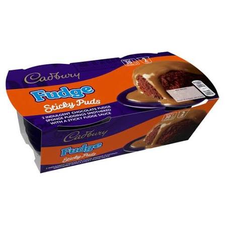 Cadbury Fudge Sticky Puds 2x95g