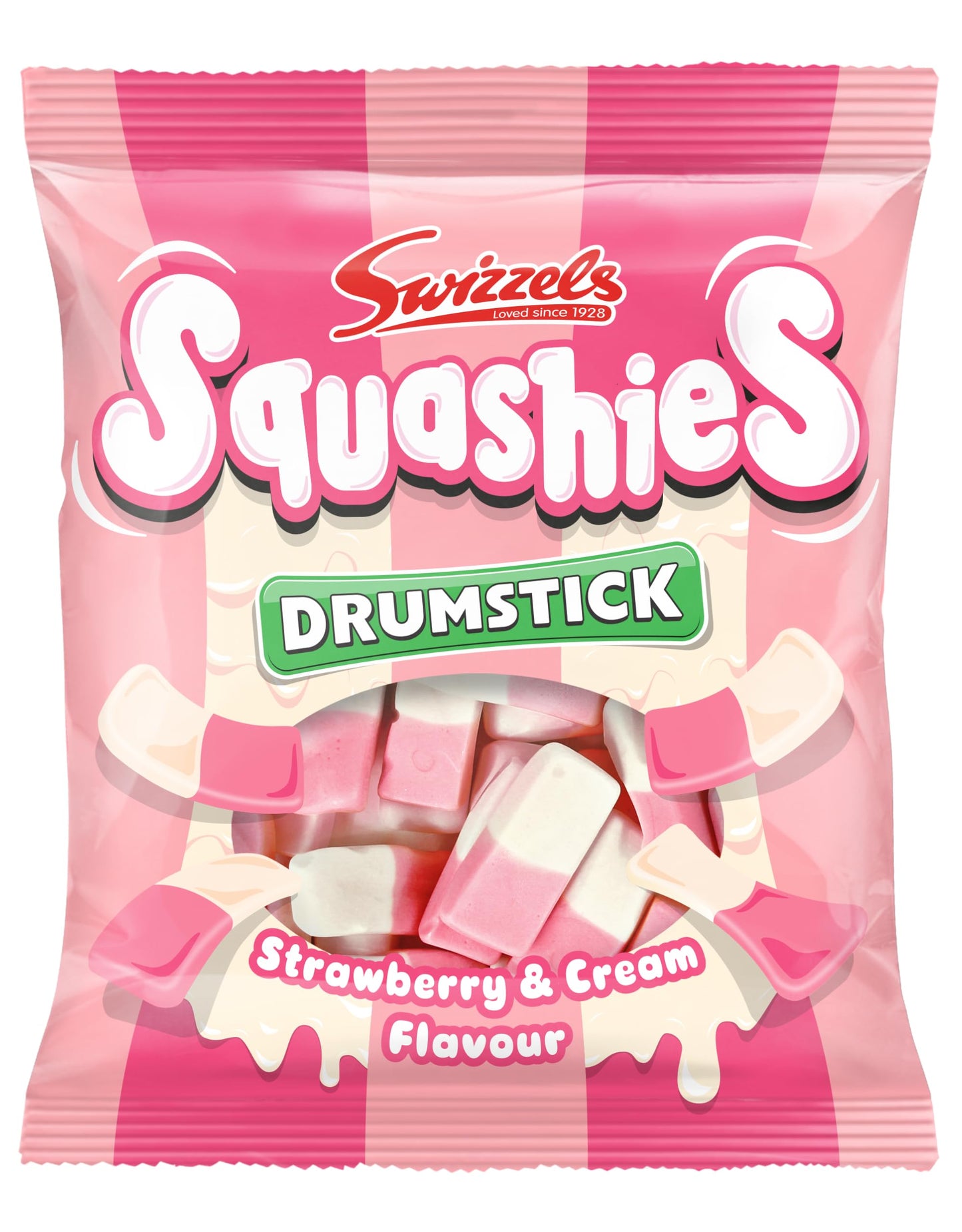 Swizzels Squashies Drumstick Strawberry &Cream 120g