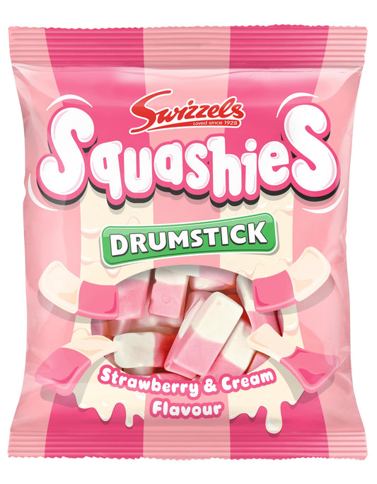 Swizzels Squashies Drumstick Strawberry &Cream 120g