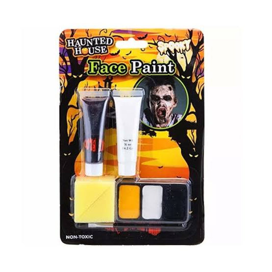 Haunted House Halloween Zombie Face Paint Make-up Kit Non-Toxic