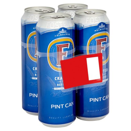 Fosters 4x568ml (ALCOHOL)