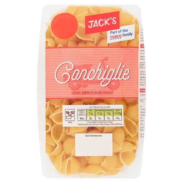 Jack's Conchiglie Pasta 500g