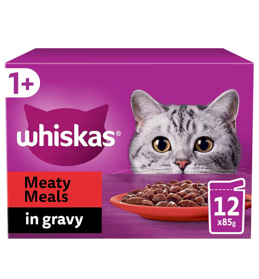 Whiskas Meaty Meals in Gravy 12x85g