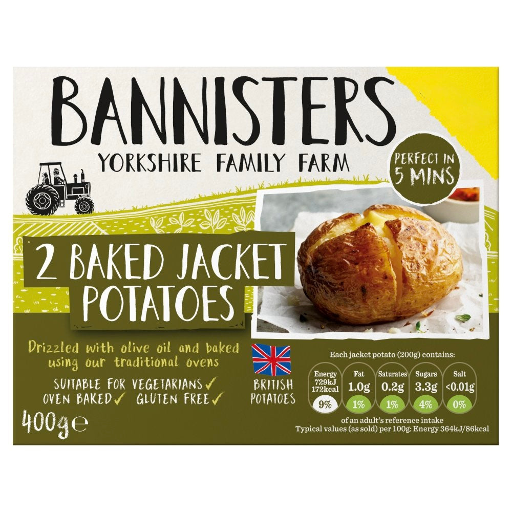 Bannister 2 Baked Jacket Potatoes 400g