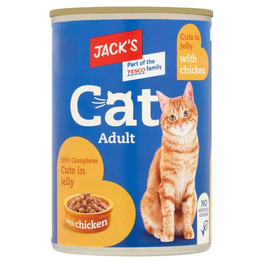 Jack's Cat Adult Cuts in Jelly with Chicken 415g