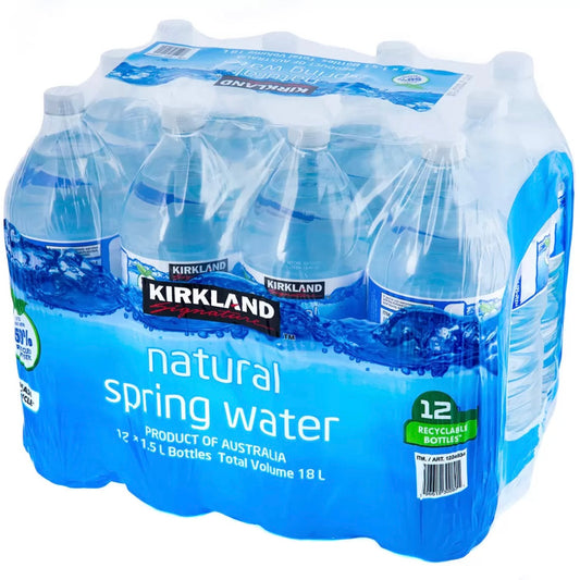 Kirkland Spring Water 12x1.5L