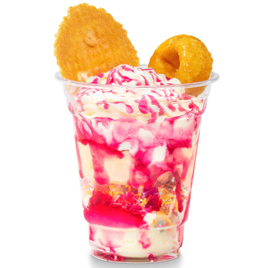 Belgium Waffle With Fresh Double Cream Dessert