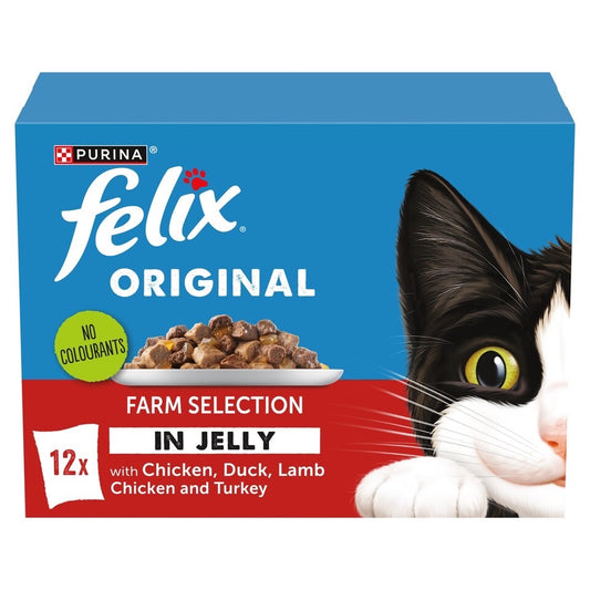 Purina Felix Farm Selection in Jelly 12x85g