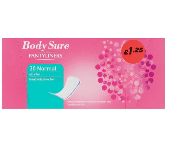 Body Sure 30 Normal Pantyliners