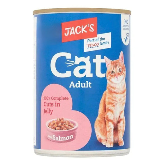 Jack's Cat Adult Cuts in Jelly with Salmon 415g
