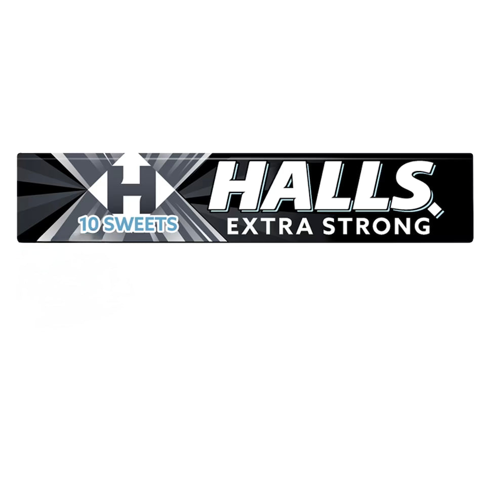 Halls Extra Strong Menthol Sugar Free 33.5g (MEDICINE)