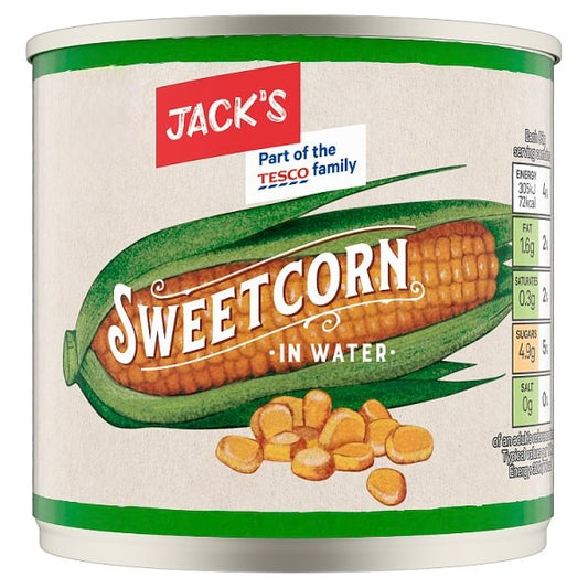 Jack’s Sweetcorn in Water 340g