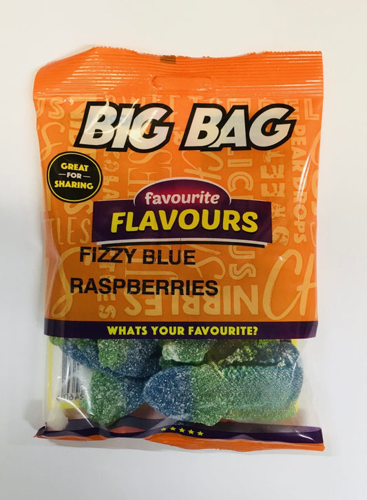 Favourite Flavours Fizzy Blue Raspberries 100g