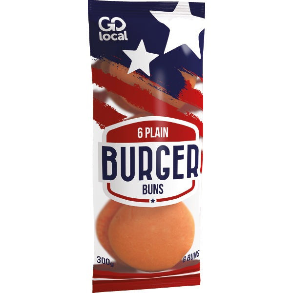 Go Local 6 Plain Burger Buns