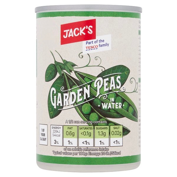 Jack’s Garden Peas in Water 300g