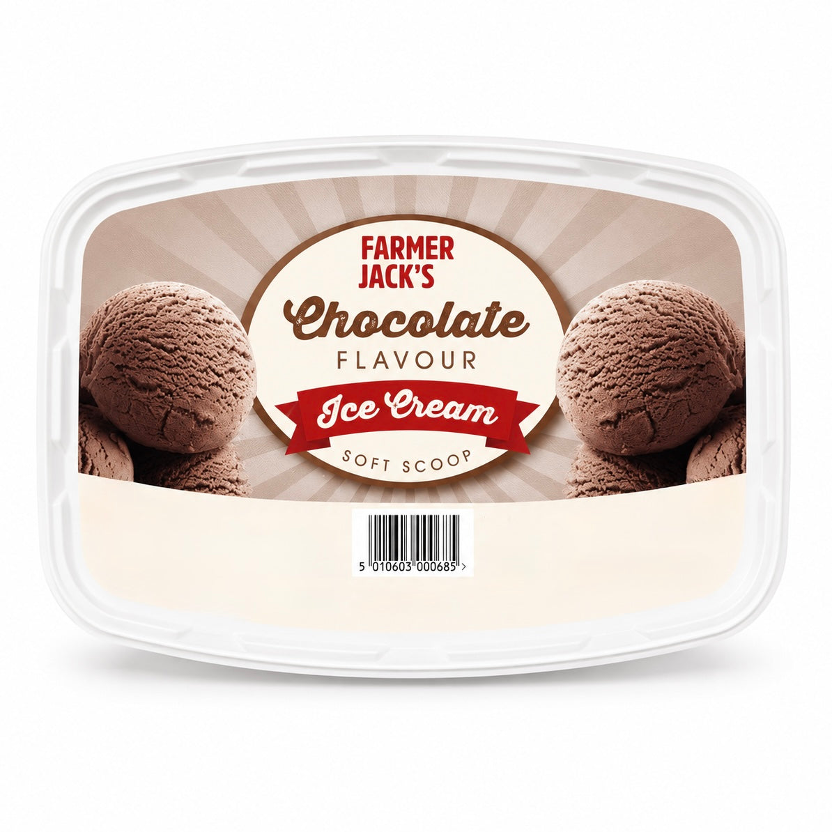 Farmer Jack’s Chocolate Ice Cream Tub 1.6L