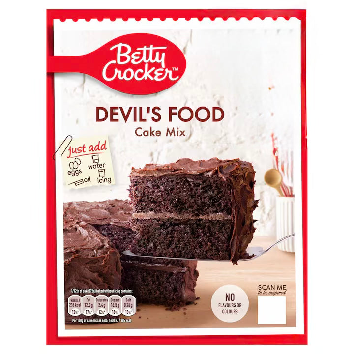 Betty Crocker Devils Food Cake Mix 425g