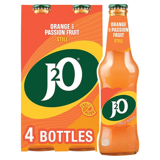 J2O Orange & Passion Fruit Still 4x275ml