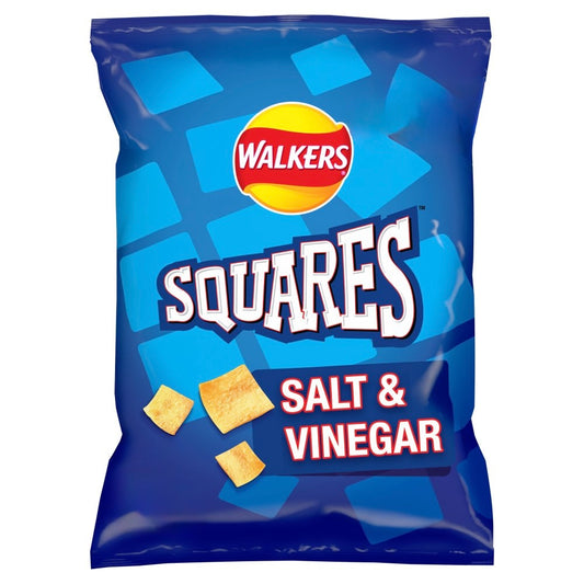 Walkers Squares Salt & Vinegar 72g