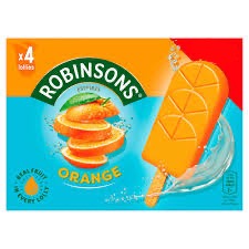 Robinson's Orange Lollies 4 Pack