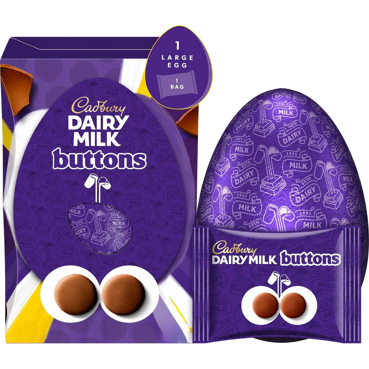 Cadbury Dairy Milk Buttons Egg 190g