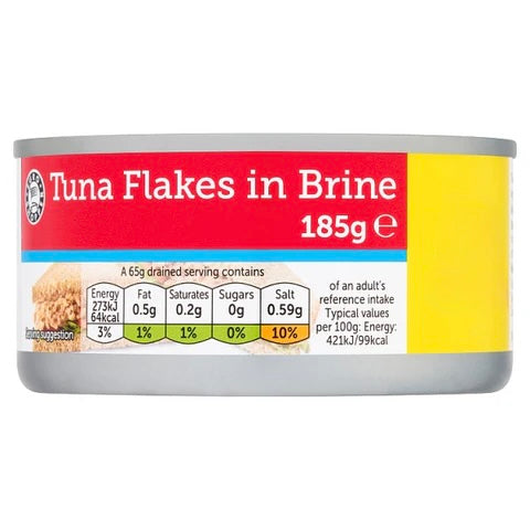 Euro Shopper Tuna Flakes in Brine 185g