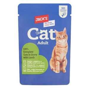 Jack's Cat Adult Complete Cuts in Gravy with Lamb 100g