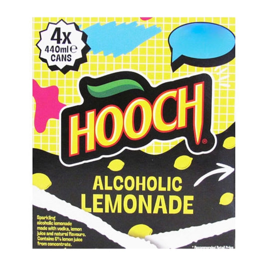 Hooch Alcoholic Lemonade 4x440ml