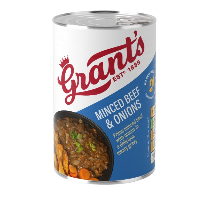 Grants Minced Beef & Onions 390g