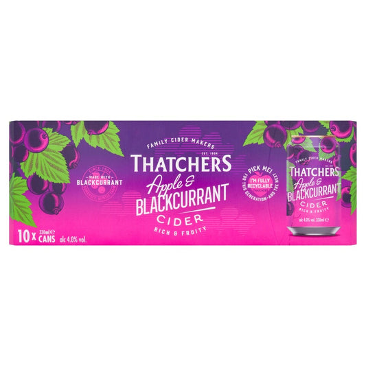 Thatcher's Apple & Blackcurrant Cider 10x330ml