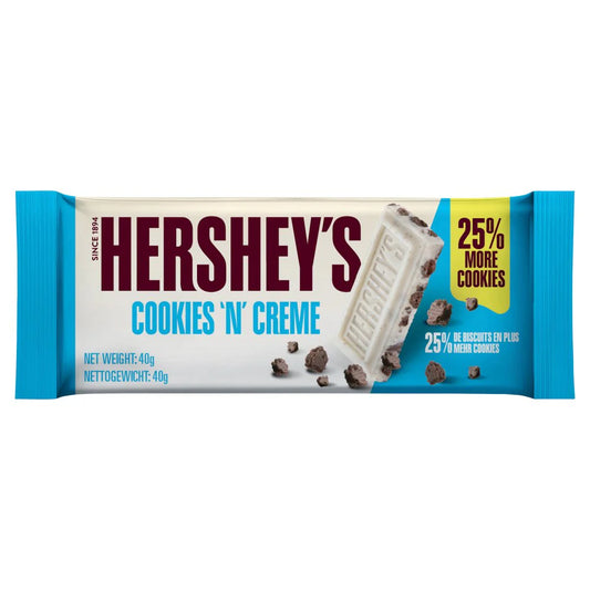 Hersheys Cookies 'n' Creme 40g (CONFECTIONERY)