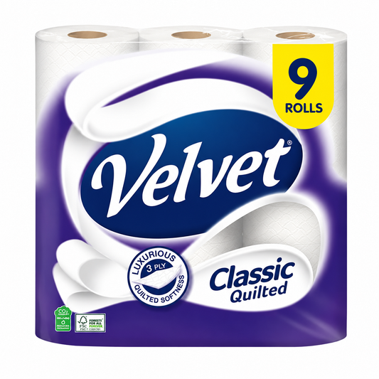Velvet Classic Quilted 9 Roll