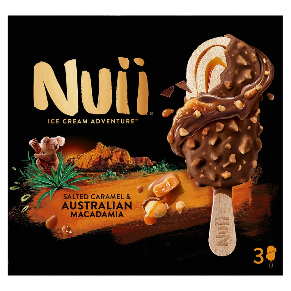 Nuii Salted Caramel & Australian Macadamia 3 Pack