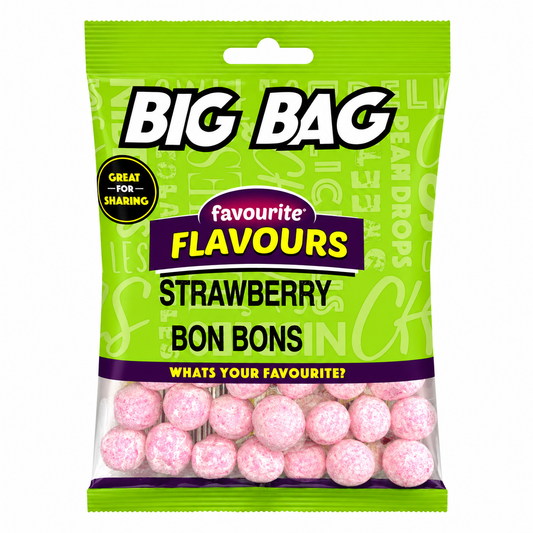 Favourite Flavours Strawberry Bon Bons 100g