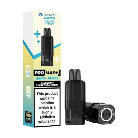 Hayati Pro Max+ Blueberry Cherry Cranberry 6000+ Puffs Pods