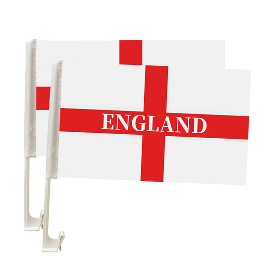 England Car Flag 2 Pack