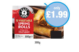 Easy Cook 15 Vegetable Spring Rolls 300g