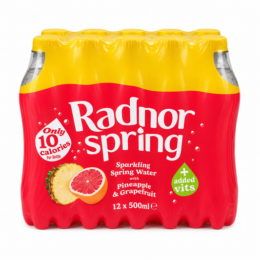 Radnor Spring Sparkling Spring Water With Pineapple & Grapefruit 12x500ml