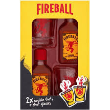 Fireball 2x double Shots+ Shot Glasses 5cl