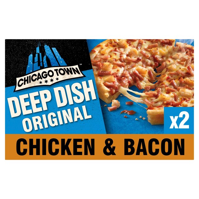 Chicago Town 2 Chicken & Bacon Club Pizza 312g