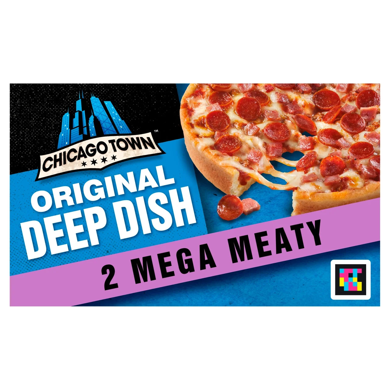 Chicago Town 2 Mega Meaty Pizza 314g