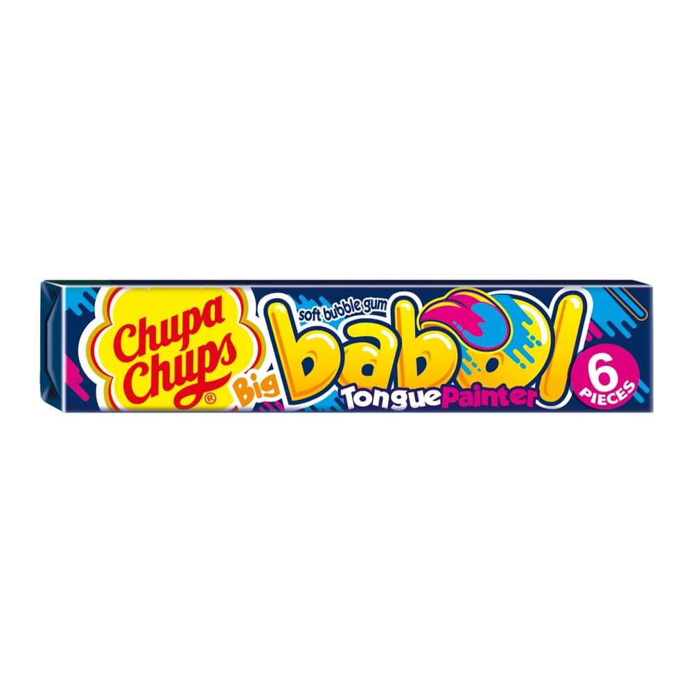 Chupa Chups Big Babol Tongue Painter Bubble Gum 27.6g