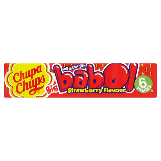 Chupa Chups Big Babol Strawberry Bubble Gum 27.6g