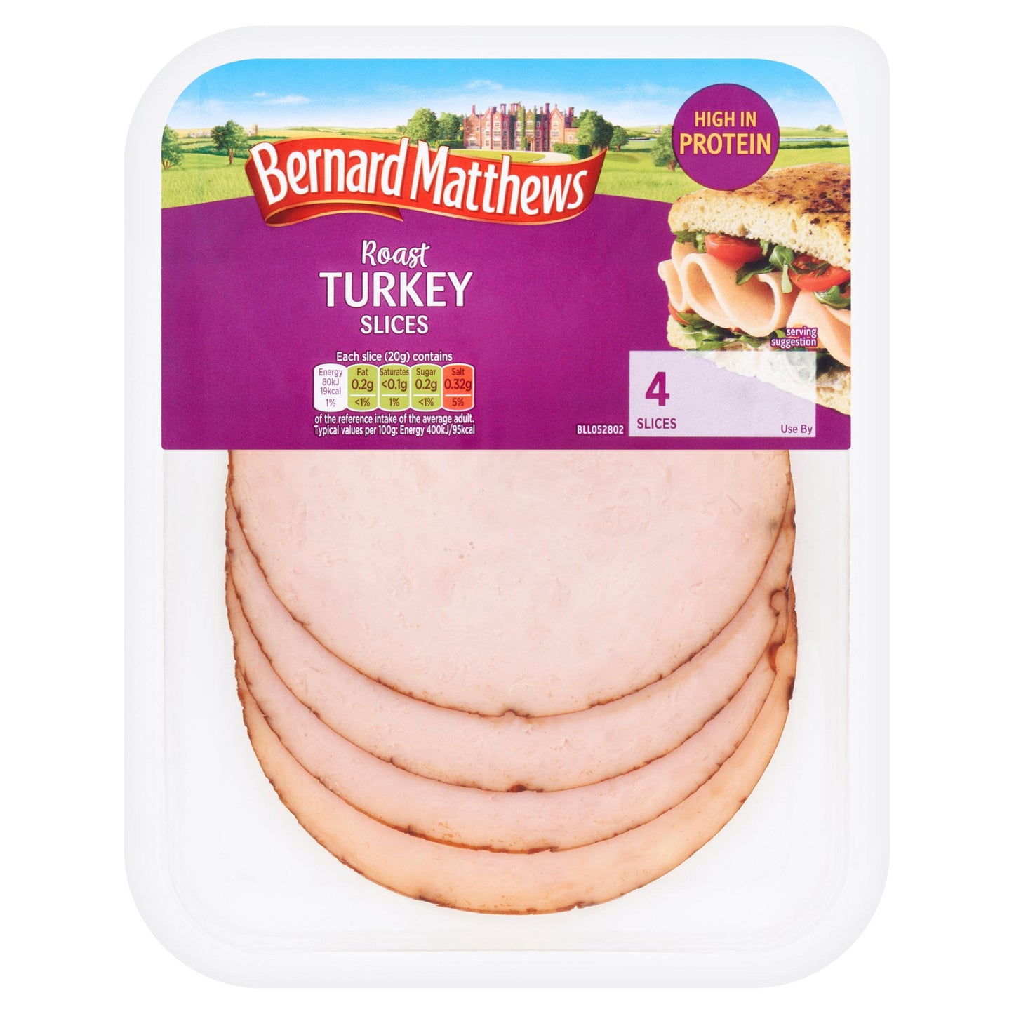 Bernard Matthews 4 Turkey Slices 80g