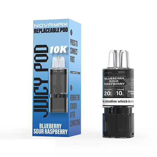 Juicy Pod Nova Max 10k Blueberry Sour Raspberry Pods