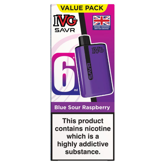 IVG Savr 6ml Blue Sour Raspberry