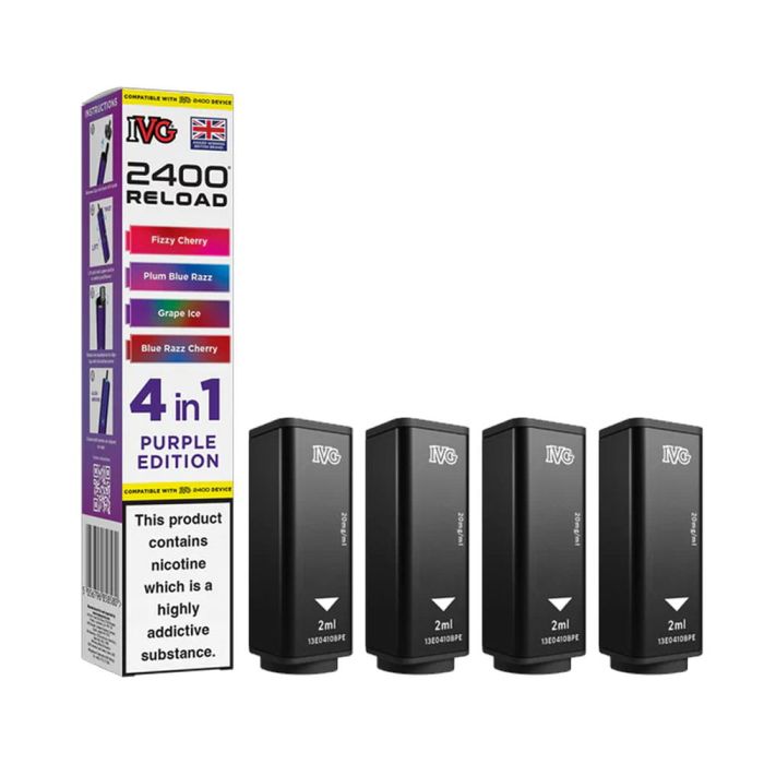 IVG 2400 Reload Pods 4in1 Purple Edition