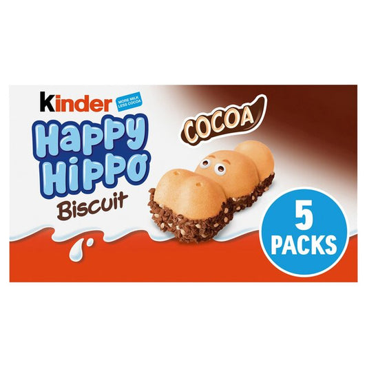 Kinder Happy Hippo Cocoa Biscuit 5 Pack