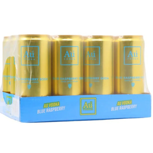 AU Vodka Blue Raspberry 12 Cans