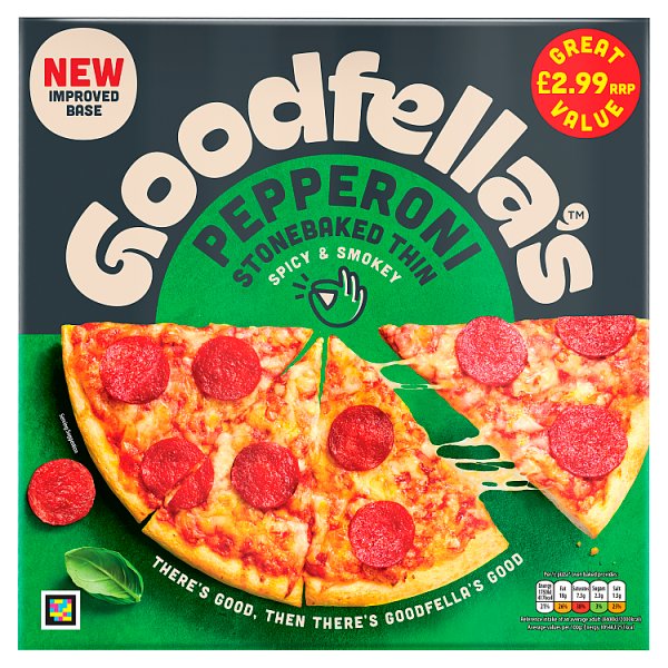 Goodfellas Stonebaked Thin Pepperoni Pizza 332g